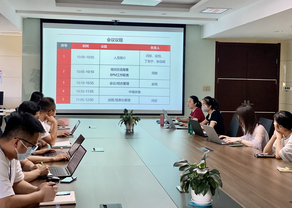 AC米兰微电召开首期BPM专项培训交流会